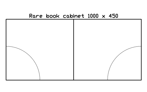 Preview of the Rare book cabinet 1000 x 450 symbol, block ULB_RARE_CABINET