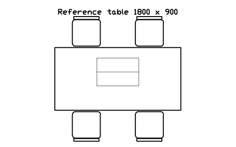 Preview of the Reference table 1800 x 900 symbol, block ULB_REFERENCE_TABLE