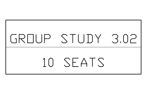 Preview of the Room label symbol, block ULB_ROOM_LABEL