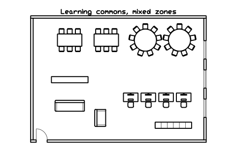 Preview of the Learning commons, mixed zones symbol, block ULB_ROOM_LEARNING_COMMONS