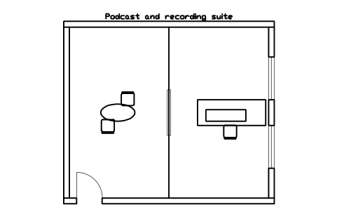 Preview of the Podcast and recording suite symbol, block ULB_ROOM_RECORDING_SUITE