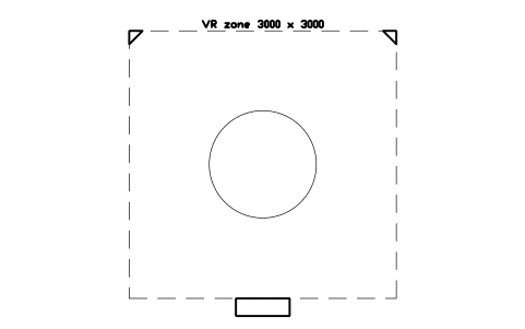 Preview of the VR zone 3000 x 3000 symbol, block ULB_VR_ZONE