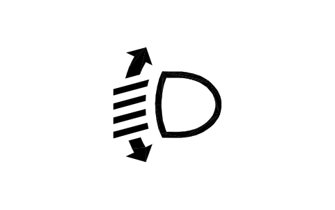Preview of the Headlamp levelling control symbol, block IVC_0151