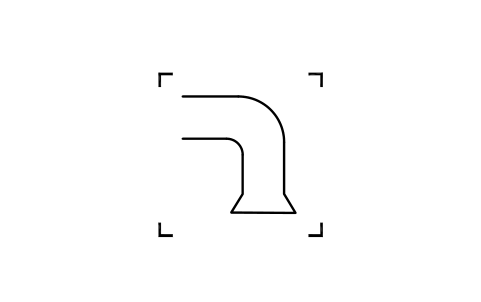 Preview of the Suction pipe prolongation symbol, block IVC_1238