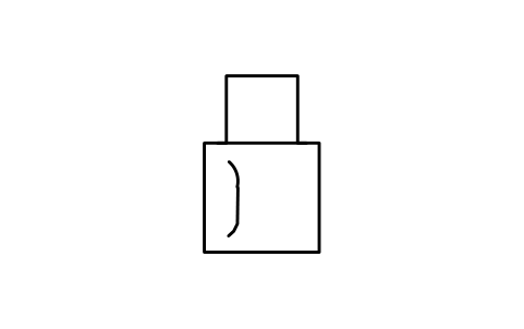 Preview of the Left hand guide rail symbol, block IVC_1298