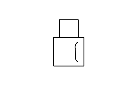 Preview of the Right hand guide rail symbol, block IVC_1299