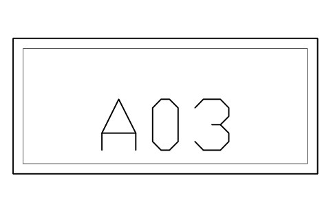 Preview of the Aisle label symbol, block WHL_AISLE_LABEL