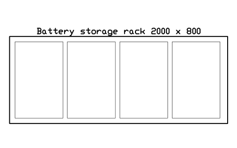 Preview of the Battery storage rack 2000 x 800 symbol, block WHL_BATTERY_RACK