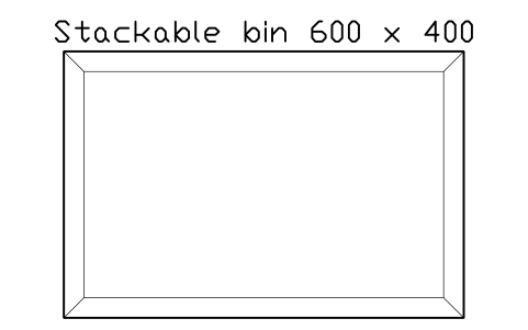 Preview of the Stackable bin 600 x 400 symbol, block WHL_BIN_600X400