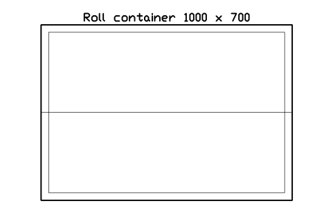 Preview of the Roll container 1000 x 700 symbol, block WHL_CONTAINER_ROLL