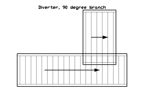 Preview of the Diverter, 90 degree branch symbol, block WHL_DIVERT_90