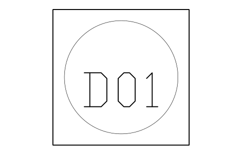 Preview of the Dock number symbol, block WHL_DOCK_NUMBER