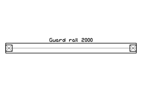 Preview of the Guard rail 2000 symbol, block WHL_GUARD_RAIL_2000