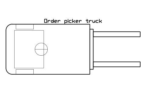 Preview of the Order picker truck symbol, block WHL_ORDER_PICKER