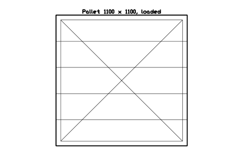 Preview of the Pallet 1100 x 1100, loaded symbol, block WHL_PALLET_ASIA_1100X1100_LOADED