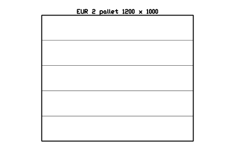 Preview of the EUR 2 pallet 1200 x 1000 symbol, block WHL_PALLET_EUR2_1200X1000