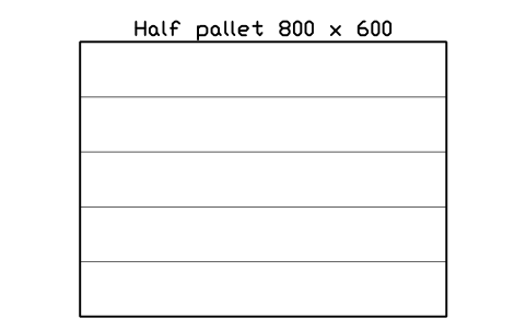 Preview of the Half pallet 800 x 600 symbol, block WHL_PALLET_EUR6_800X600