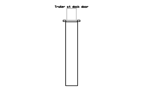 Preview of the Trailer at dock door symbol, block WHL_TRAILER_AT_DOCK