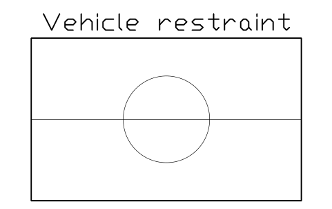 Preview of the Vehicle restraint symbol, block WHL_TRAILER_LOCK