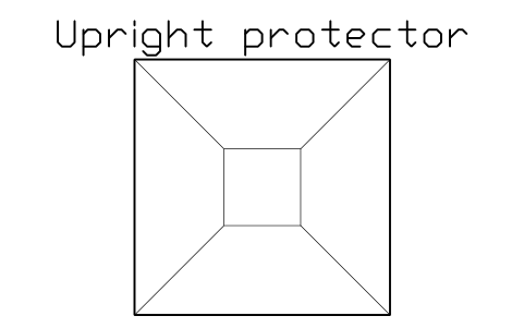 Preview of the Upright protector symbol, block WHL_UPRIGHT_PROTECTOR