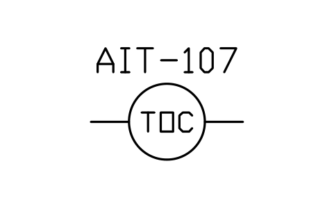 Prévia do símbolo TOC analyser, bloco WTR_AN_TOC