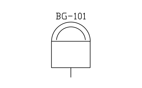 Prévia do símbolo Biogas holder, double membrane, bloco WTR_BIOGAS_HOLDER