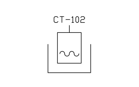 Prévia do símbolo Chemical tank with bund, bloco WTR_CHEM_TANK_BUND