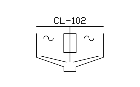 Prévia do símbolo Clarifier, circular, section, bloco WTR_CLARIFIER_SECT