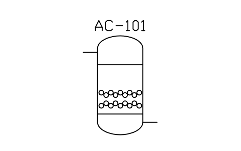 Prévia do símbolo Pressure filter, activated carbon, bloco WTR_FILTER_CARBON
