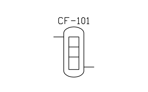 Prévia do símbolo Cartridge filter, bloco WTR_FILTER_CART