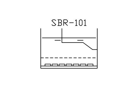 Prévia do símbolo SBR tank with decanter, bloco WTR_SBR