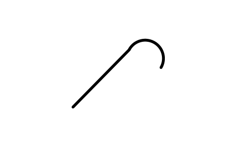 Vorschau des Symbols CH 4 Cirrus, hakenförmig, Block WXS_CH4_CIRRUS_HOOKS