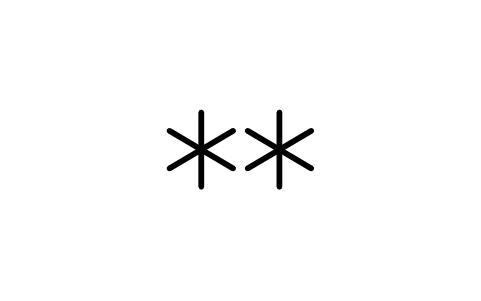 Vorschau des Symbols 71 Schnee, durchgehend, schwach, Block WXS_WW71_SNOW_CONT_SLIGHT