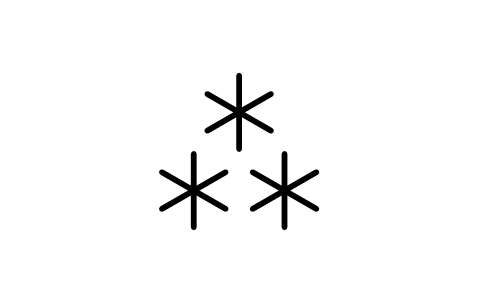 Vorschau des Symbols 73 Schnee, durchgehend, mäßig, Block WXS_WW73_SNOW_CONT_MODERATE