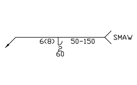 Vorschau des Symbols <- J, arrow side, Block WLA_L_J_ARROW