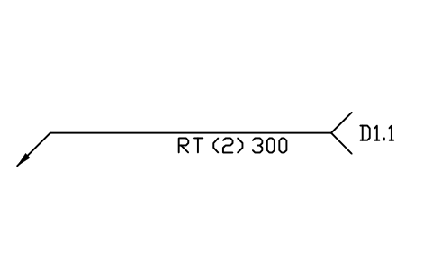 Vorschau des Symbols <- NDE, arrow side, Block WLA_L_NDE_ARROW