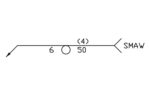 Vorschau des Symbols <- Projection, arrow side, Block WLA_L_PROJECTION_ARROW