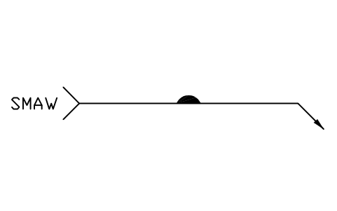 Vorschau des Symbols -> Melt-through, other side, Block WLA_R_MELT_THROUGH_OTHER