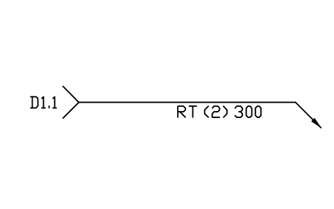 Vorschau des Symbols -> NDE, arrow side, Block WLA_R_NDE_ARROW