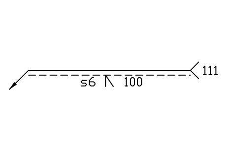 Anteprima del simbolo A left: Bevel, other side, blocco WLI_A_L_BEVEL_OTHER