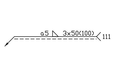 Anteprima del simbolo A left: Fillet, arrow side, blocco WLI_A_L_FILLET_ARROW