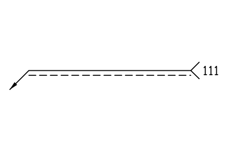 Anteprima del simbolo A left: line, blocco WLI_A_L_LINE