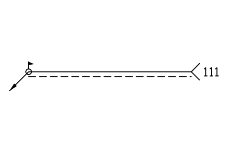Anteprima del simbolo A left: line, both flags, blocco WLI_A_L_LINE_FIELD_ALL_AROUND