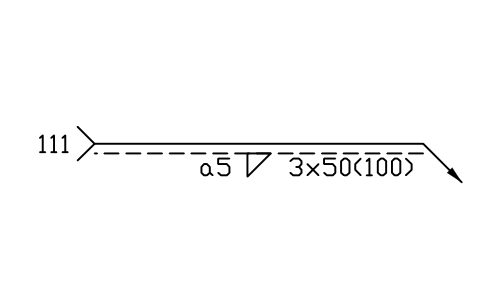 Anteprima del simbolo A right: Fillet, other side, blocco WLI_A_R_FILLET_OTHER
