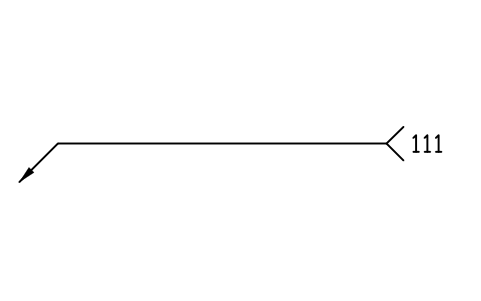 Anteprima del simbolo B left: line, blocco WLI_B_L_LINE