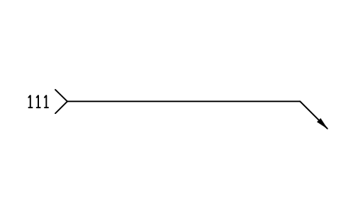 Anteprima del simbolo B right: line, blocco WLI_B_R_LINE