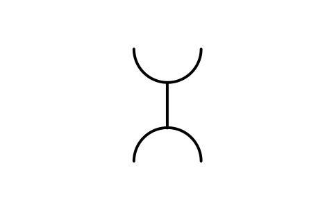 Anteprima del simbolo Double-U butt, blocco WLI_COMB_DOUBLE_U