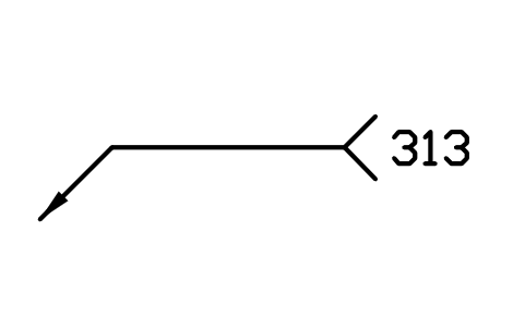 Preview of the 313 Oxyhydrogen welding symbol, block WPN_313
