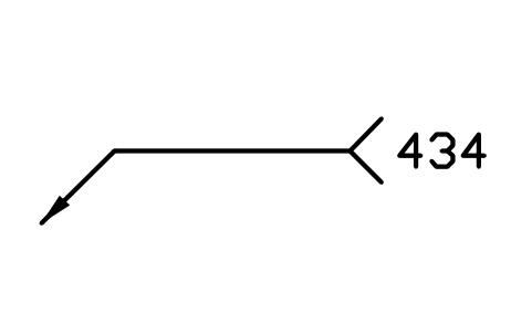 Preview of the 434 Swept friction stir spot welding symbol, block WPN_434