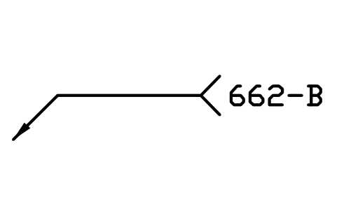 Preview of the 662-B Heated wedge welding (electric) symbol, block WPN_662_B